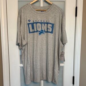 Detroit Lions Gray and Blue Graphic Tee